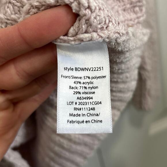 Barefoot Dreams Pink Cozy Button Front Cardigan XS - Picture 5 of 6